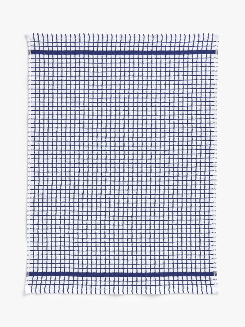 John Lewis Check Terry Cotton Tea Towel