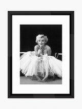 John Lewis Brookpace Lascelles Marilyn Monroe 'Ballerina' Framed Print & Mount, 90 x 70cm- Buy online at McGrocer