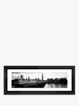 John Lewis Brookpace Lascelles London's River Thames at Westminster Framed Photographic Print, 43 x 100cm- Buy online at McGrocer