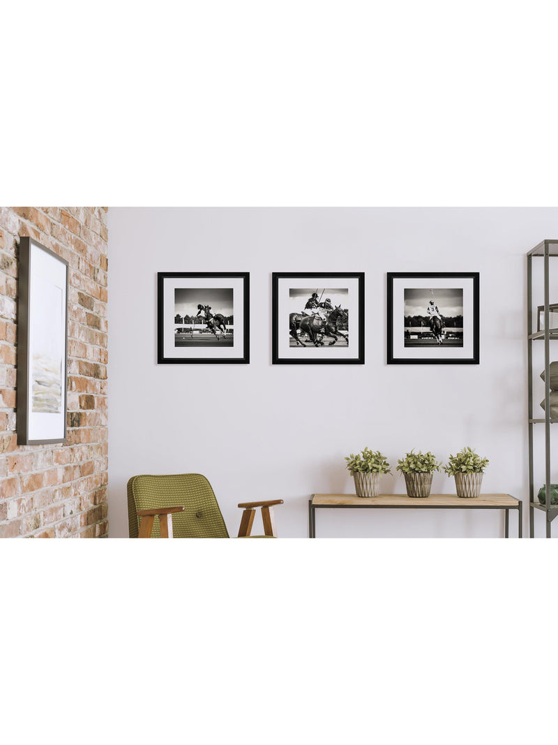 Brookpace Lascelles framed print Polo II 55.5x55.5cm (British brand)