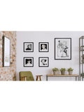 Brookpace Lascelles framed print Marilyn Monroe Red Lips 50x50cm, UK version