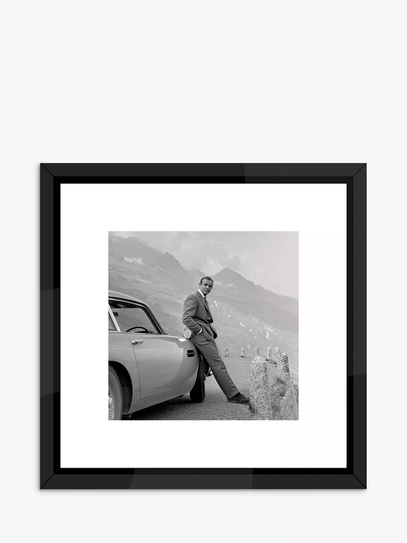 Brookpace Lascelles framed print James Bond Aston Martin 45.5x45.5cm - British product