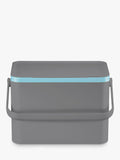 EKO antibacterial food waste caddy with stay-open lid and secure bag frame - British product