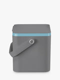 EKO antibacterial food waste caddy with stay-open lid and secure bag frame - British product