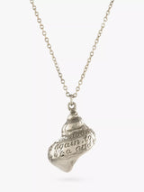 John Lewis Alex Monroe Classic Sea Shell Pendant Necklace, Silver- Buy online at McGrocer