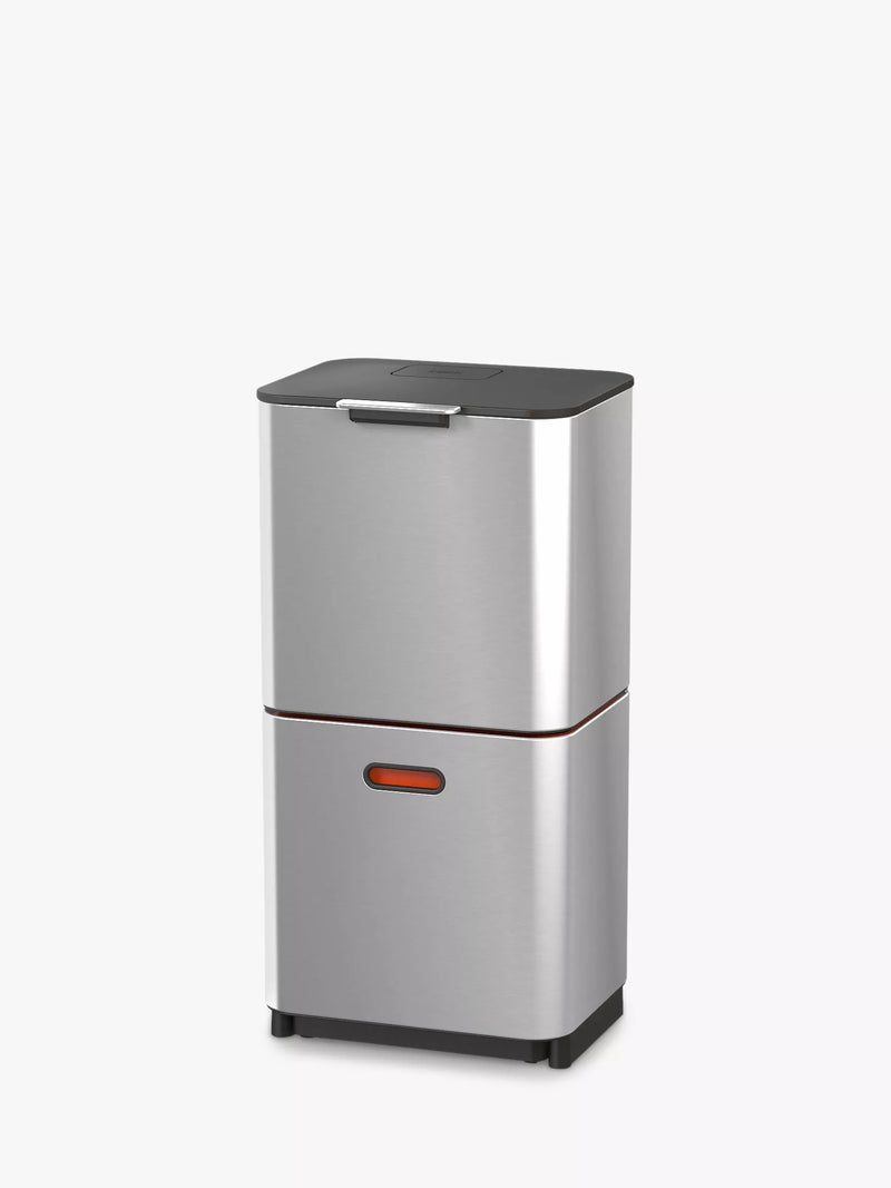 Joseph Joseph Totem Max 60L stainless steel bin, UK version
