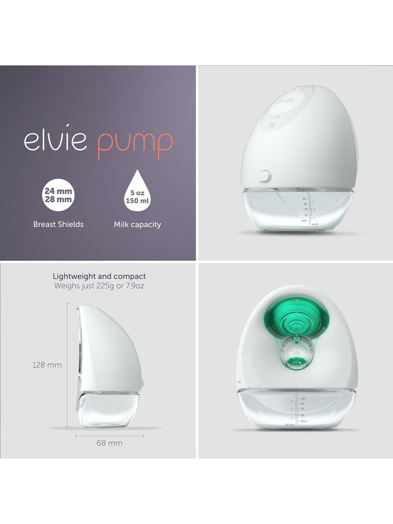 Elvie wearable double electric breast pump with app control - British product
