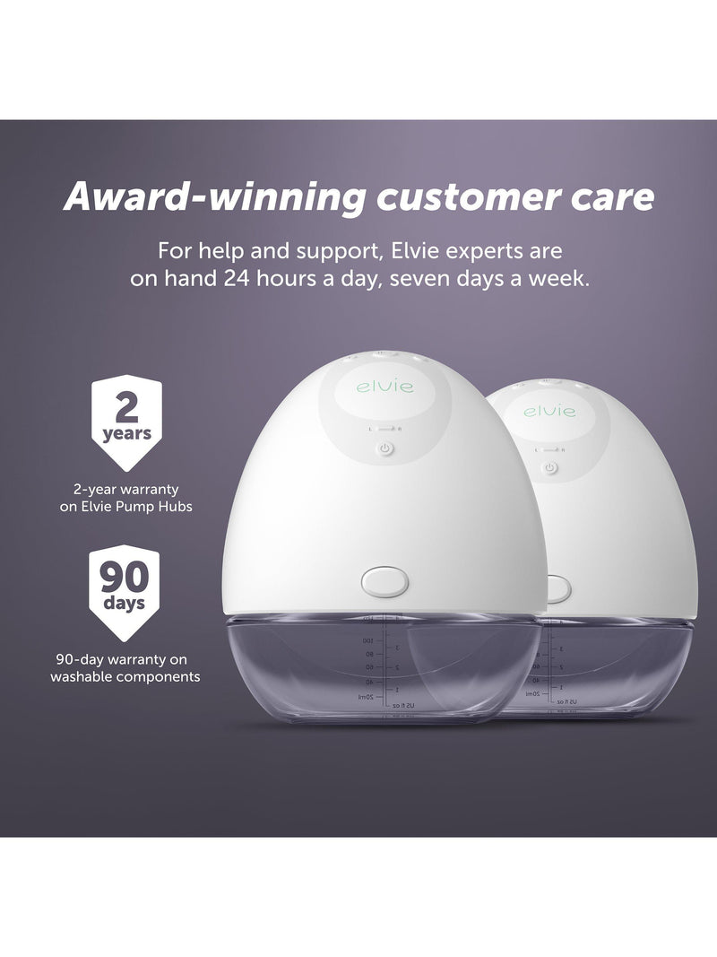 Elvie wearable double electric breast pump with app control - British product