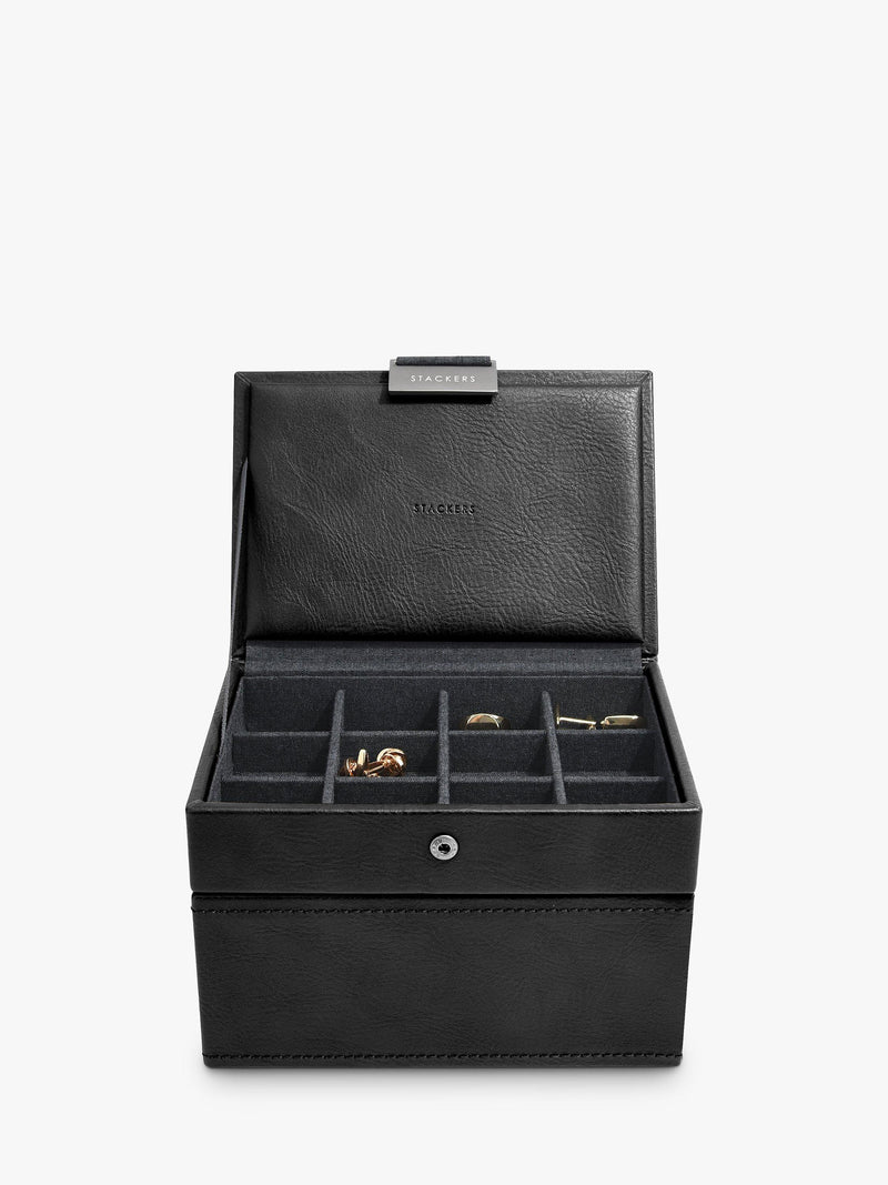Stackers Men's Mini Watch & Cufflink Box (British brand)