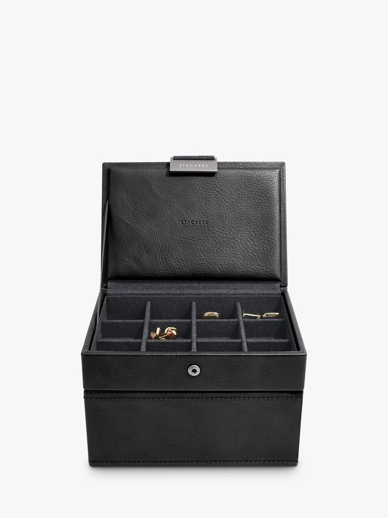 Stackers Men's Mini Watch & Cufflink Box (British brand)