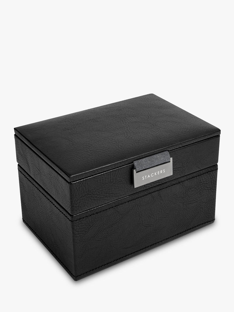Stackers Men's Mini Watch & Cufflink Box (British brand)