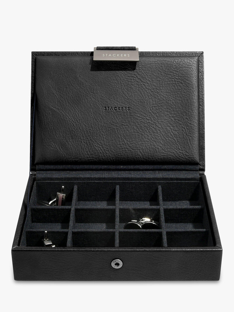 Stackers Men's Mini Watch & Cufflink Box (British brand)