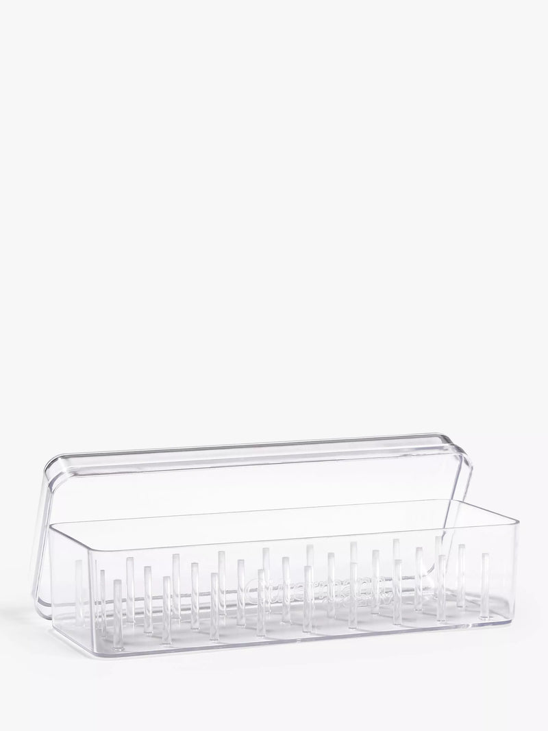 Gütermann Creativ 27 reel sewing storage box clear plastic, UK version
