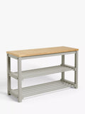 John Lewis Modern Country 3 Tier Shoe Rack, Grey