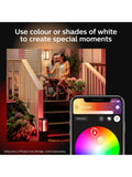 Philips Hue Econic smart outdoor wall light in black, imported from the UK