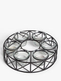 John Lewis parasol tealight candle holder black - British product
