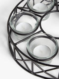 John Lewis parasol tealight candle holder black - British product
