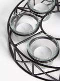 John Lewis parasol tealight candle holder black - British product