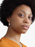 Alex Monroe freshwater pearl drop earrings gold plating, imported from the UK