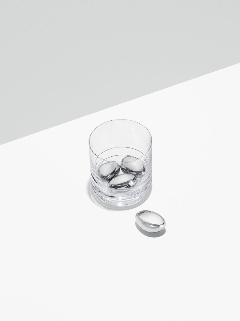 Georg Jensen Sky reusable stainless steel ice cubes, set of 4, UK version