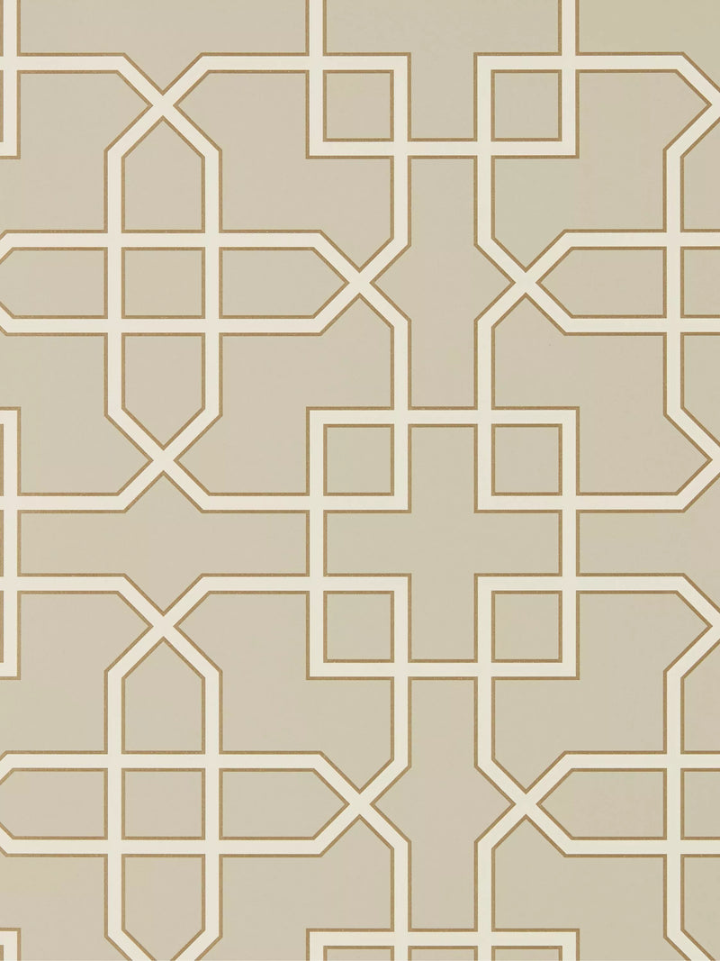 Sanderson Hampton Trellis Wallpaper geometric design (British brand)