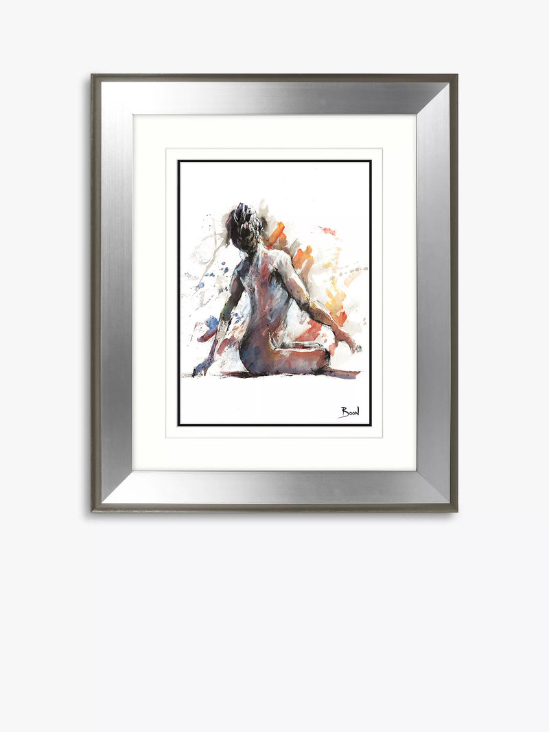 John Lewis framed print 'Sitting Nude' 60.5 x 50.5cm (British brand)