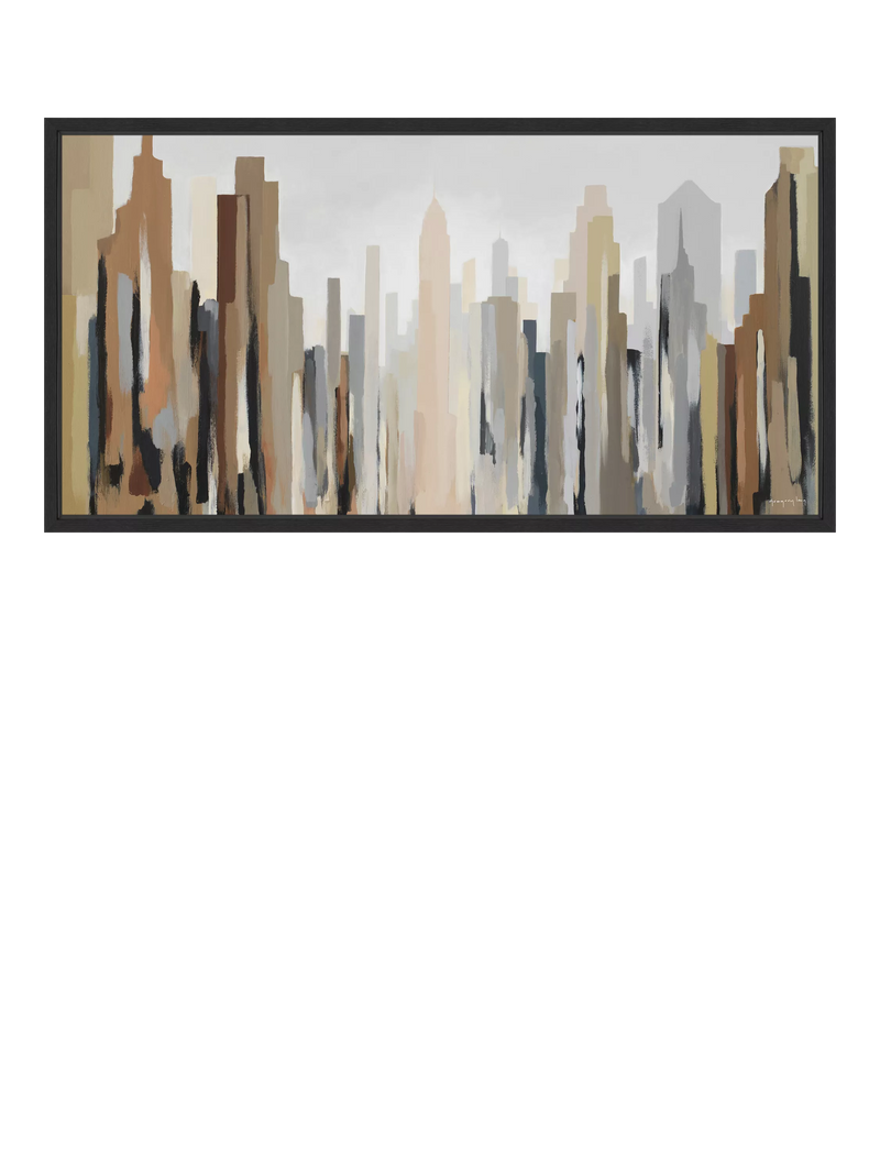 John Lewis Gregory Lang New York Skyline framed canvas 66x126cm, imported from the UK