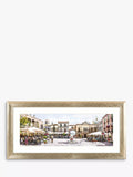 John Lewis Mediterranean courtyard framed print 52x128cm, imported from the UK