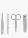 Gentlemen's Hardware manicure kit with stainless steel clippers, tweezers, and scissors in a zipped fabric case, UK version