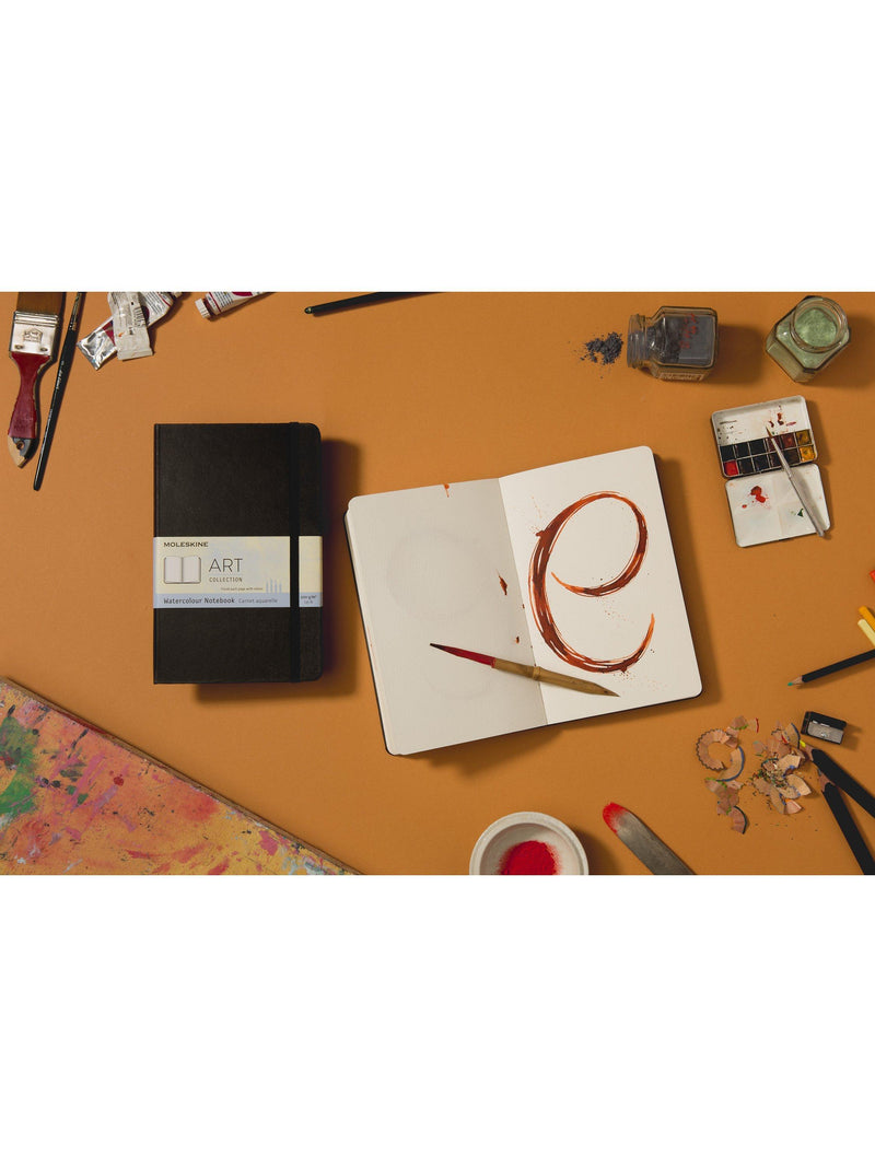 Moleskine watercolour sketchbook black large - British product