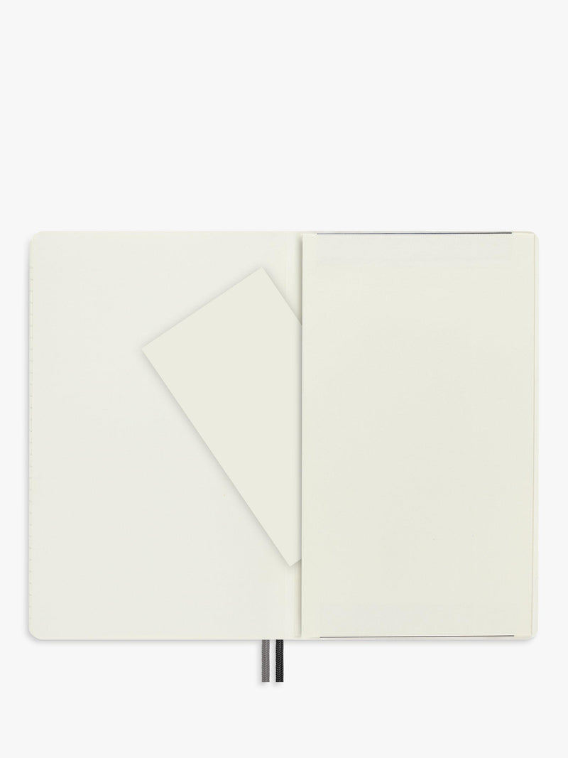 Moleskine large ruled soft cover notebook black, imported from the UK