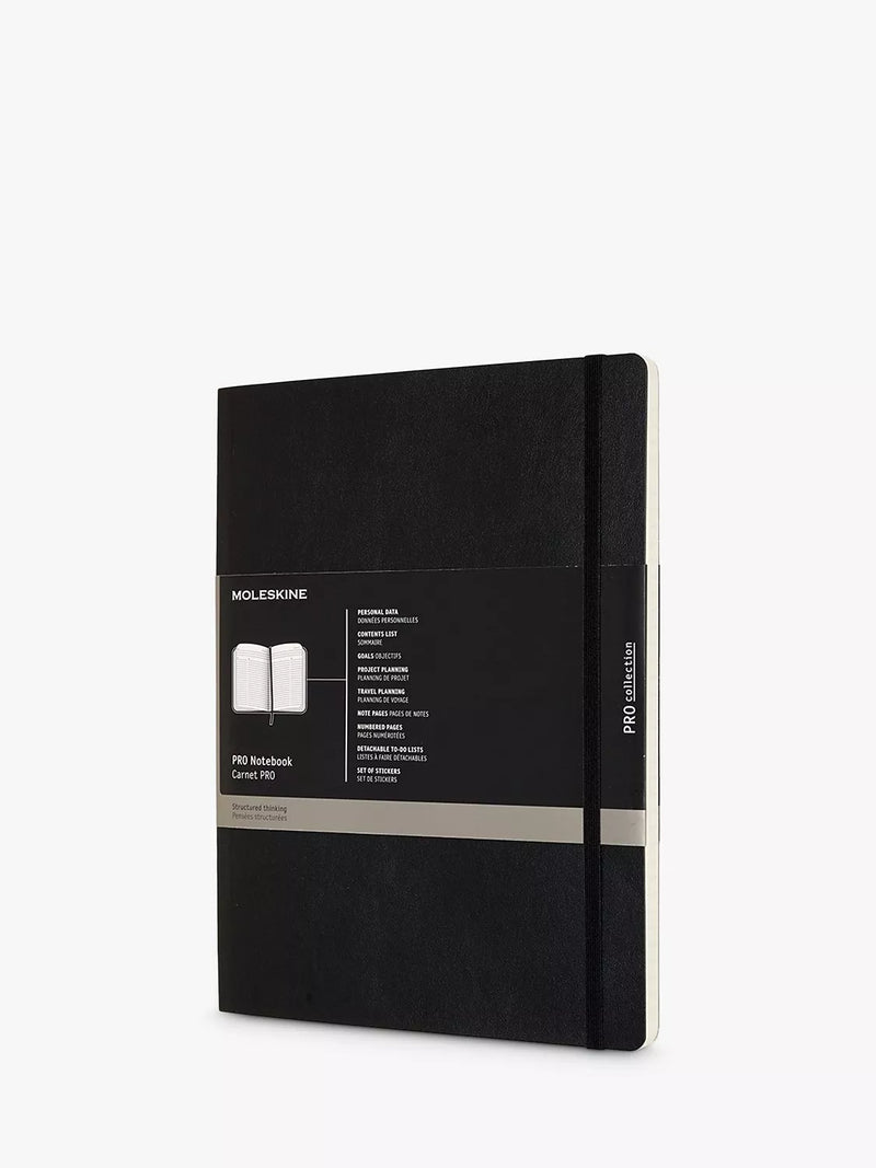 Moleskine Pro Extra Large Notebook black, imported from the UK