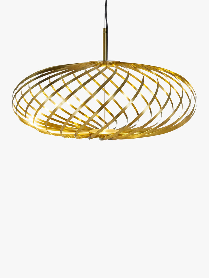 Tom Dixon Spring LED small ceiling light in brass effect - British product
