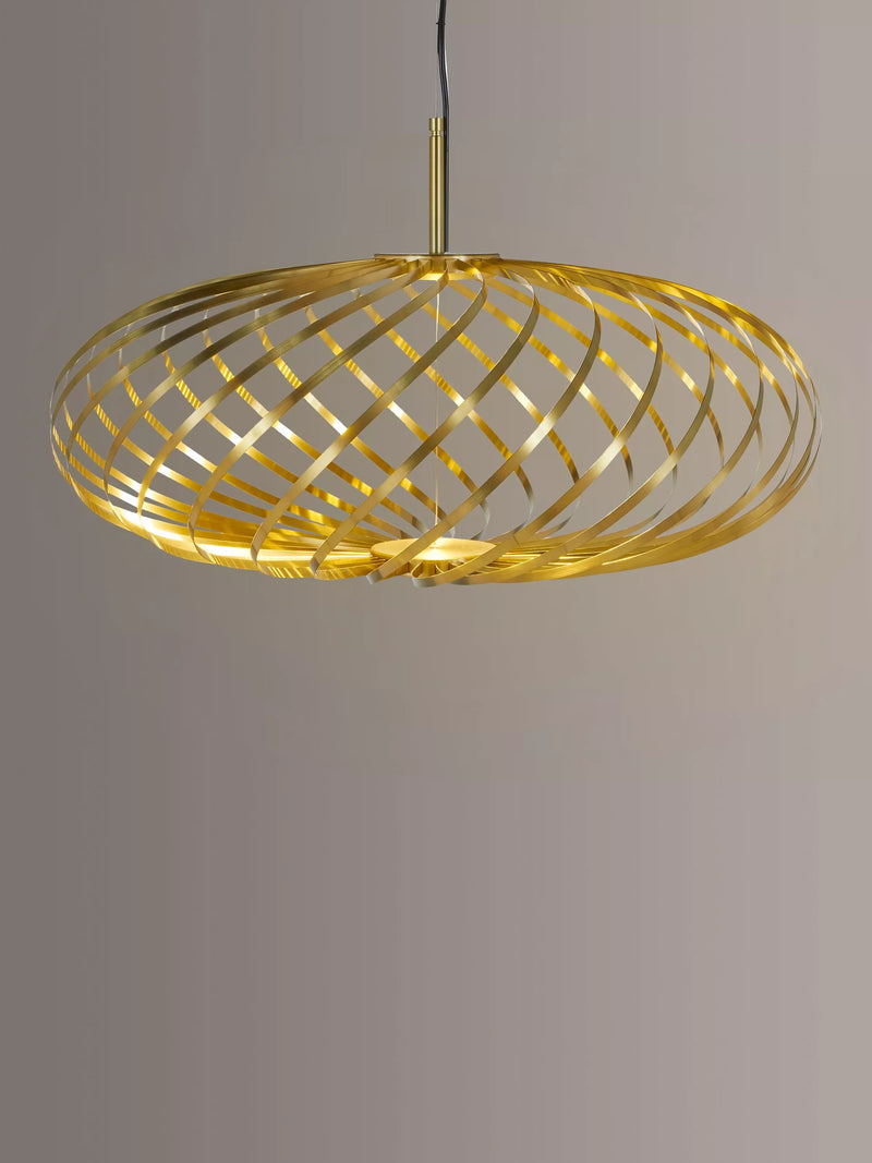 Tom Dixon Spring LED small ceiling light in brass effect - British product