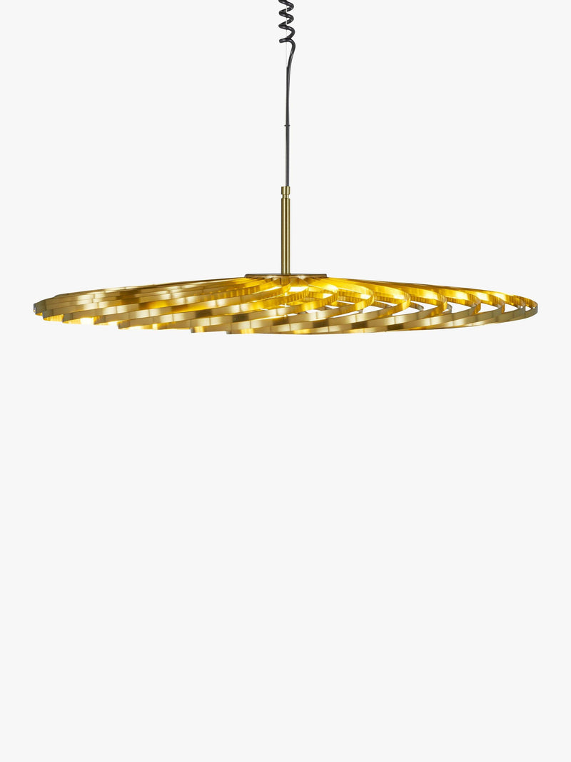 Tom Dixon Spring LED small ceiling light in brass effect - British product
