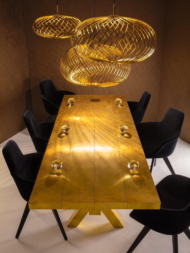 Tom Dixon Spring LED small ceiling light in brass effect - British product