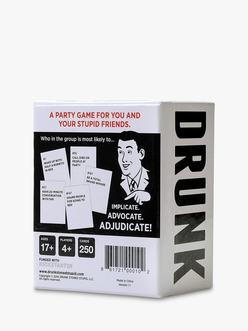 Drunk Stoned or Stupid party game 250 cards - British product