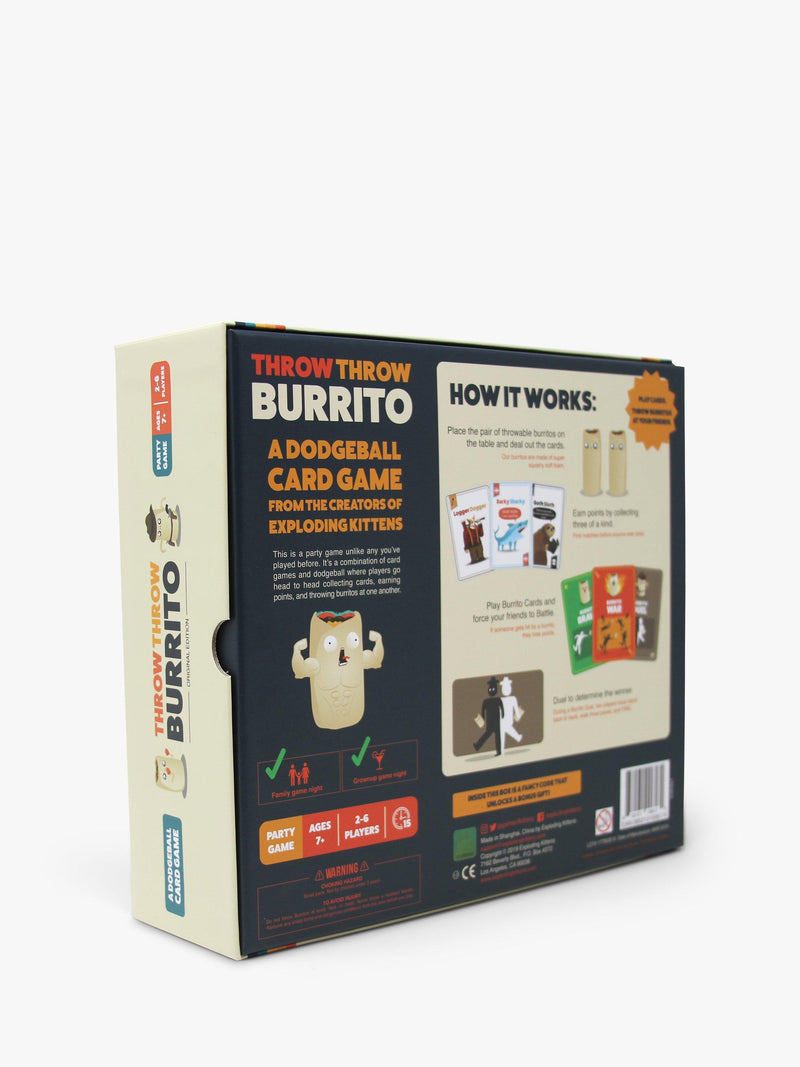 Asmodee Throw Throw Burrito card game, imported from the UK