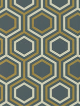 John Lewis Honeycomb Design Wallpaper with Metallic Tones- Buy online at McGrocer