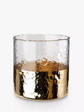 pols potten gold ripple dip hurricane candle holder - British product