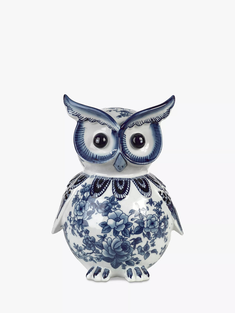 pols potten owl piggy bank porcelain decorative piece, UK version