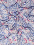 John Kaldor large floral print fabric in lilac - British product