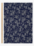 Montreux Fabrics floral print fabric navy, imported from the UK
