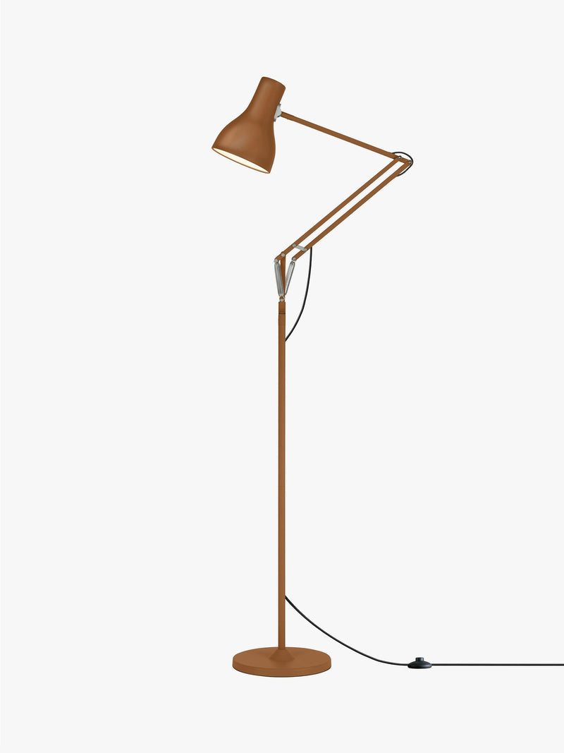 Anglepoise Type 75 floor lamp Margaret Howell Sienna edition, imported from the UK
