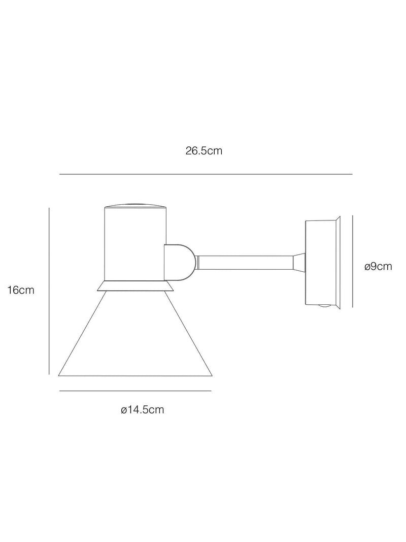 Anglepoise Type 80 wall light, imported from the UK