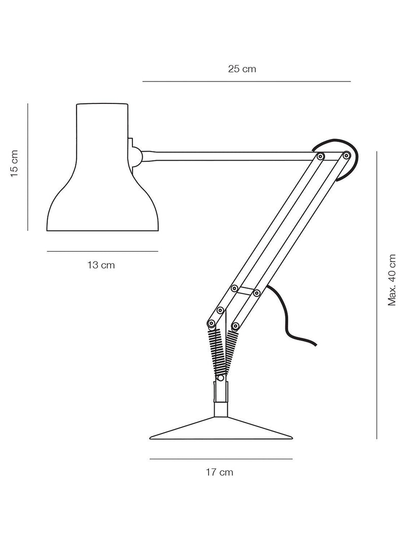 Anglepoise Paul Smith Type 75 Mini desk lamp, imported from the UK