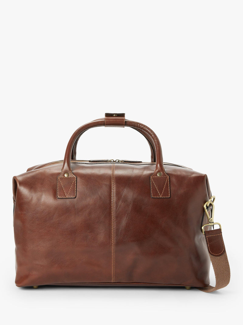 John Lewis Italian leather holdall travel bag, imported from the UK