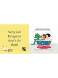 Children's book about dragon and toddler manners - British product