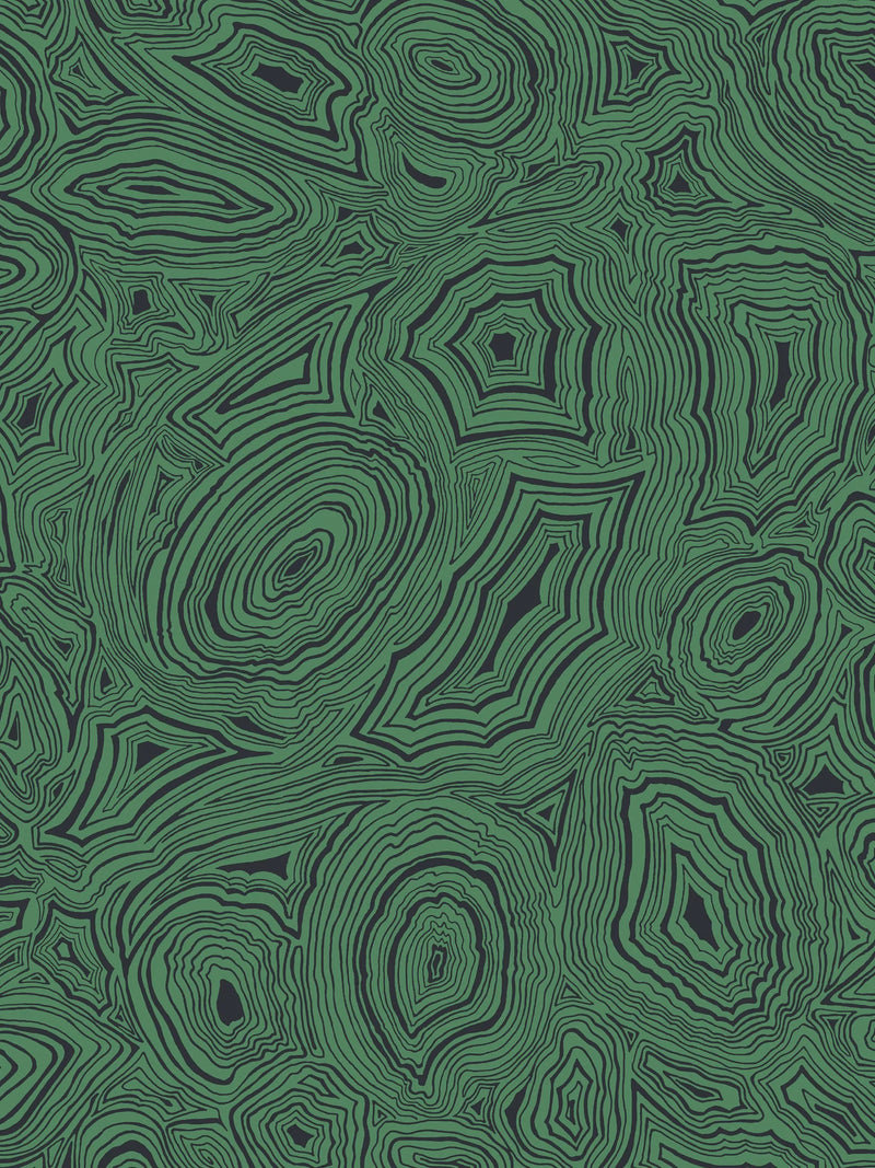 Cole & Son Malachite wallpaper in mineral shades, UK version