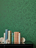 Cole & Son Malachite wallpaper in mineral shades, UK version